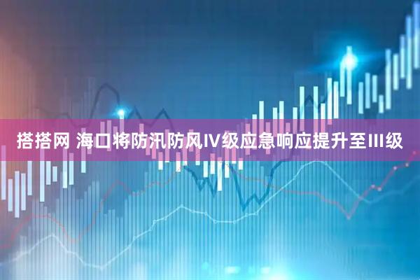 搭搭网 海口将防汛防风Ⅳ级应急响应提升至Ⅲ级